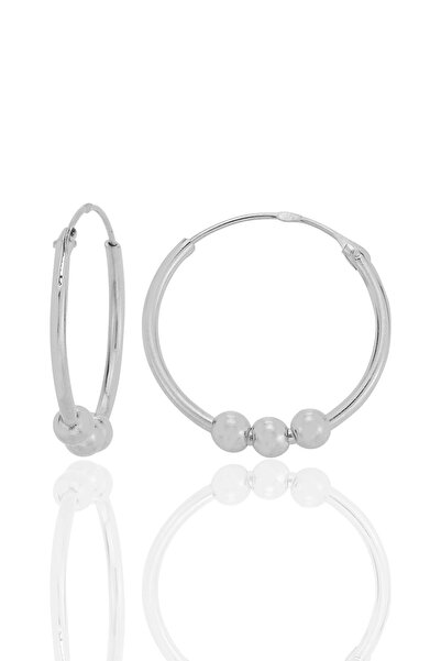 Söğütlü Silver Gümüş 18 mm italyan toplu halka küpe  SGTL12757RODAJ