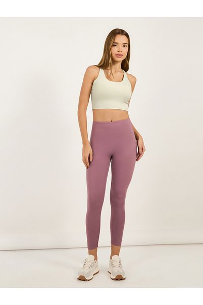 Styli Rib Textured Multi Cross Straps Medium Support Sports Bra
