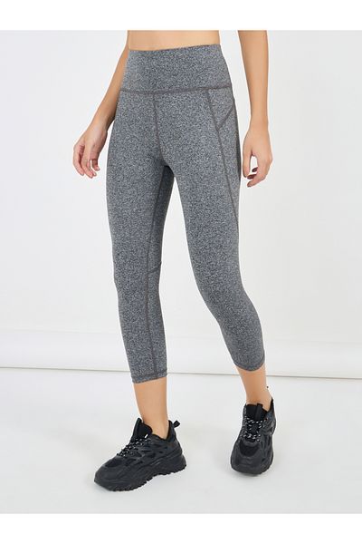 Styli Melange High Waist Capri