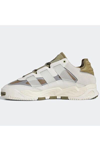 adidas Niteball Leather Unisex Shoes Khaki Hakiki Deri Unisex Günlük Spor Ayakkabısı Haki