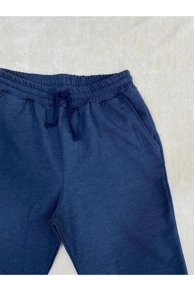 MEN'S WORLD Men's Navy Blue Pocketed Jogger Sweatpants