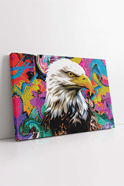 KOSS Dijital Pictură decorativă pe pânză cu artă pop colorată cu fundal abstr...