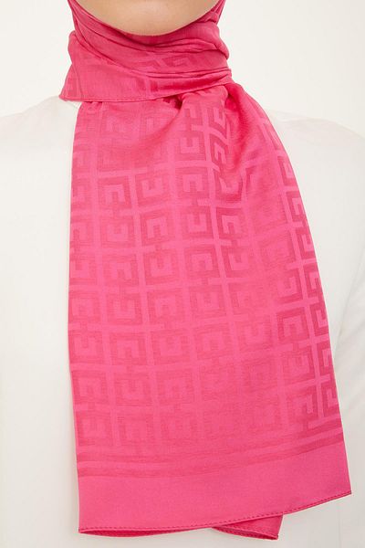 Armine Jacquard Sapphire Shawl - At2Sfr - 29 - Pink