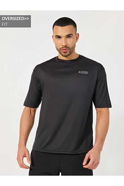 Styli Reflector Print Oversized Training T-Shirt