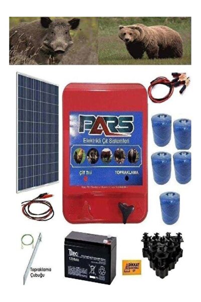 Pars Elektrikli Çit Ayı-Domuz Kovucu Eco Set 2500 (Demir Direk İzolatörlü)