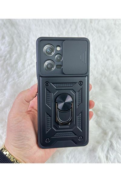 Vip Case Redmi Note 12 Pro 5G - حافظة تانك مع حامل حلقي منزلق لحماية الكاميرا