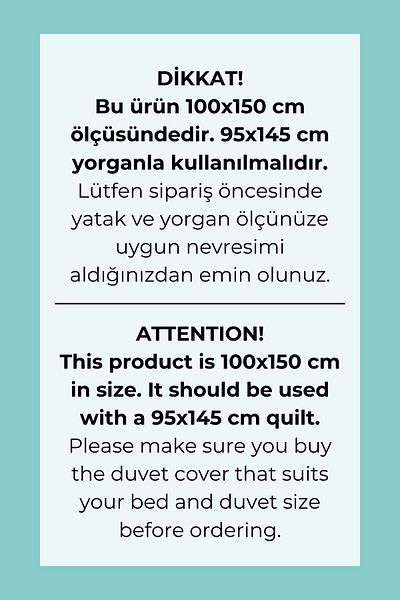 Tuğba Kuğu Baby Size Duvet Cover Set (100X150) - Iconic Series - Elephant Dreams
