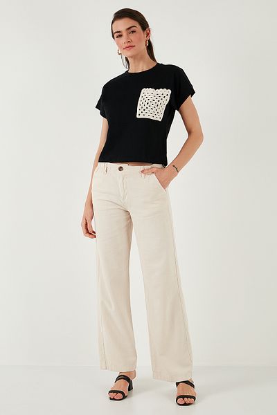 Lela Cotton Single Pocket Regular Fit Crew Neck t Shirt t Shirt 5865818
