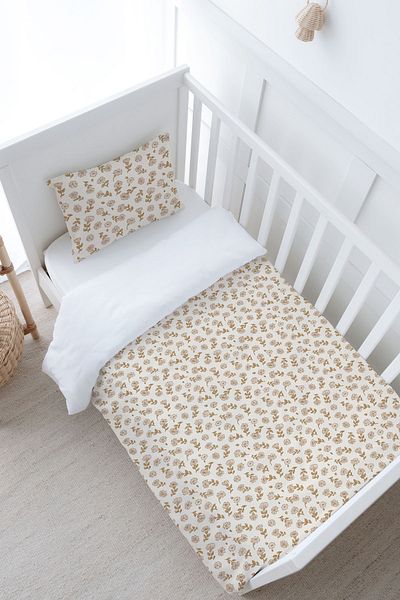 Tuğba Kuğu Iconic Tiny Flowers Series - Baby Size Duvet Cover Set (100X150)