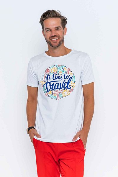 XCLSV SPORT Είναι ώρα να ταξιδέψεις μπλουζάκι με στάμπα