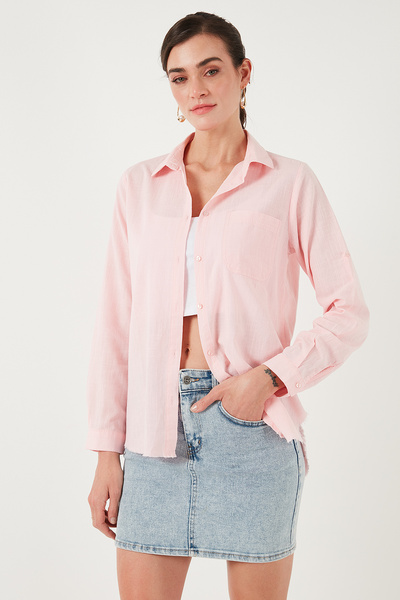 Lela Cotton Regular Fit Pocket Shirt Shirt Cf25S16992