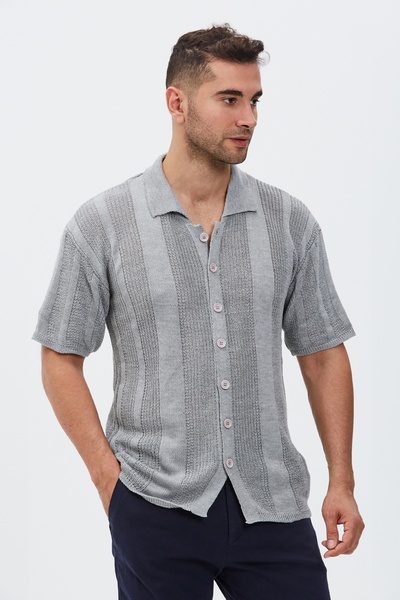 redowl Polo Yaka Düğmeli Kısa Kol Erkek Triko