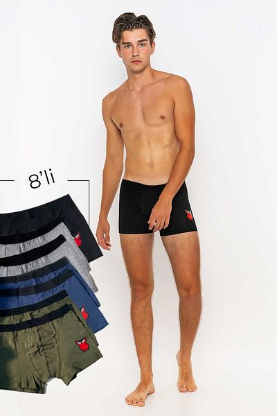 redowl Men's 8-Piece Boxer Advantageous Pack