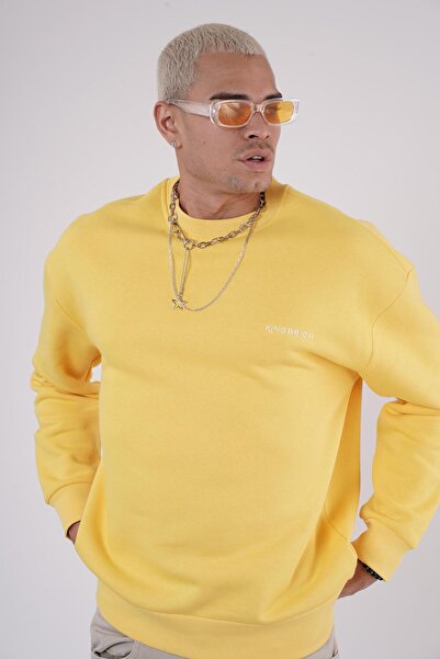 Butik TREND BİZ Bisiklet Yaka Baskı Detaylı 3 İplik Şardonlu Unisex Sweatshirt