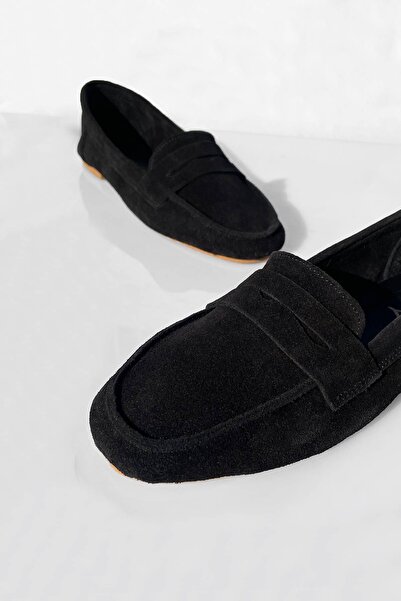 BRITY Жіночі лофери з натуральної шкіри з коротким язичком