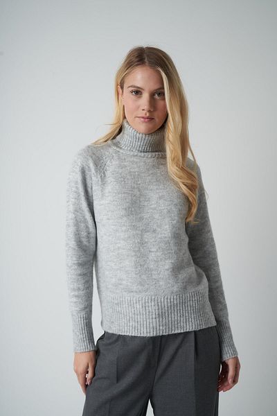 citycenterfashion Pulover de bază cu gât înalt pentru femei cty-abr-7255