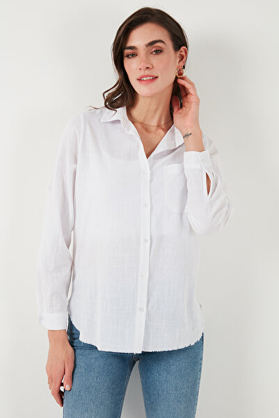 Lela Cămașă de buzunar din bumbac cu croială normală CF25S16992