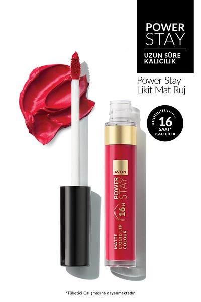 AVON Power Stay Liquid Matte Lipstick - Resilient Red