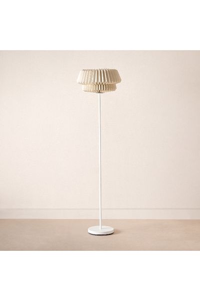 Home Box مصباح أرضي معدني من تاشا مع غطاء ورقي - 40×160 سم