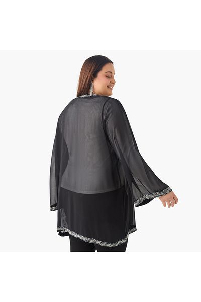 Ulla Popken FRONT EMBLLISHED COVER UP
