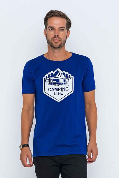 XCLSV SPORT Camping Life εμπριμέ μπλουζάκι κάμπινγκ