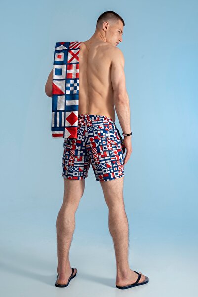 redowl Σετ με γεωμετρικά σχέδια διπλό σορτς παραλίας και θάλασσας