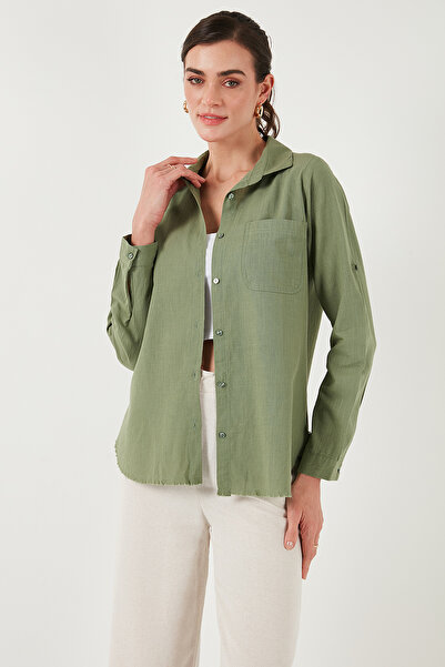 Lela Cămașă de buzunar din bumbac cu croială normală CF25S16992