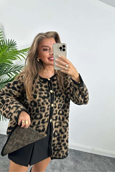 Store LEOPAR UZUN YÜN HIRKA