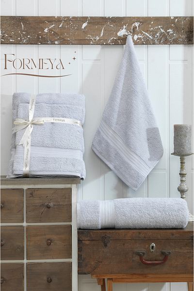 Formeya 2-teiliges Badetuch-Set in Übergröße