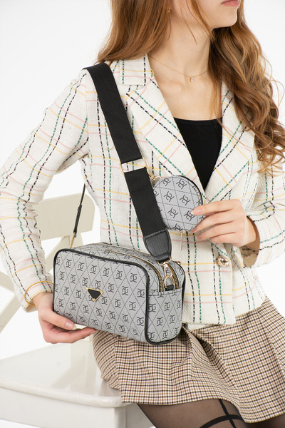 Kaya Bag Gray Women's Crossbody and Shoulder Bag Size 13X22