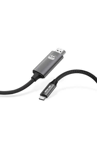 Green Lion 4K Usb-C To Hdmi Cable - Black