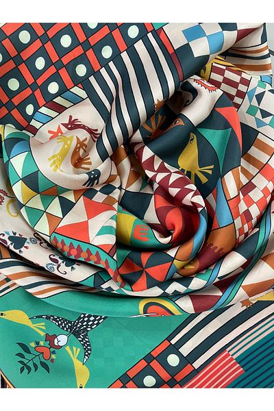 Bolder Lion Scarf Long Scarf 100*100