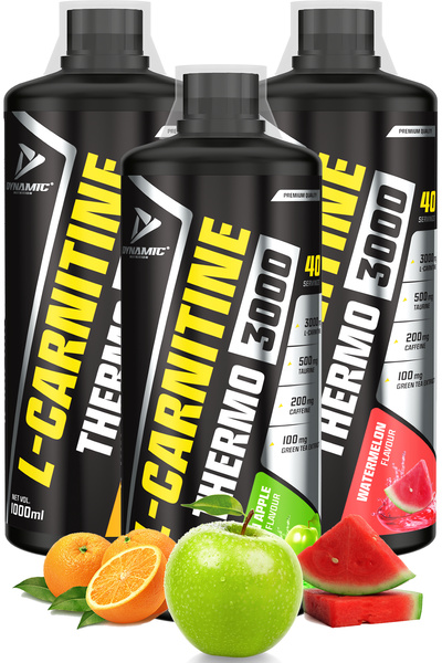 Dynamic Nutrition Thermo L-carnitine 3000 Mg X 3 Adet - 3000 ml - 3 Leziz Aroma - 120 Servis - L-karnitin