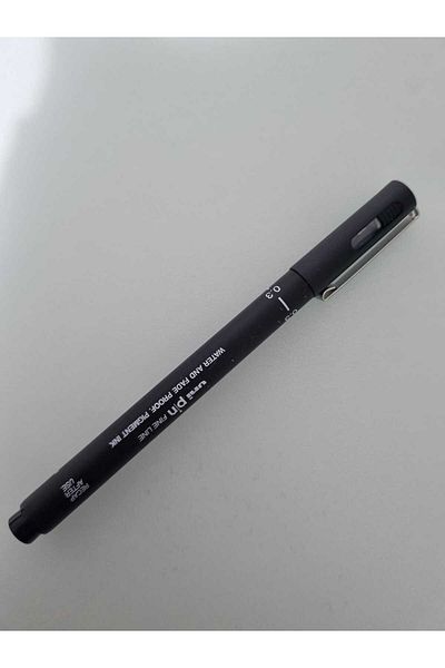 UNİ-BALL Uni-Ball Drawing Pen Acrylic Tip Fine Line Pin 0.03mm Black (1Pcs)