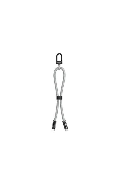 Green Lion Keychain Lanyard Usb-C To Usb-C 60W - Gray