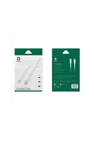Green Lion 20W Pvc Usb-C To Lightning 2M Cable - White