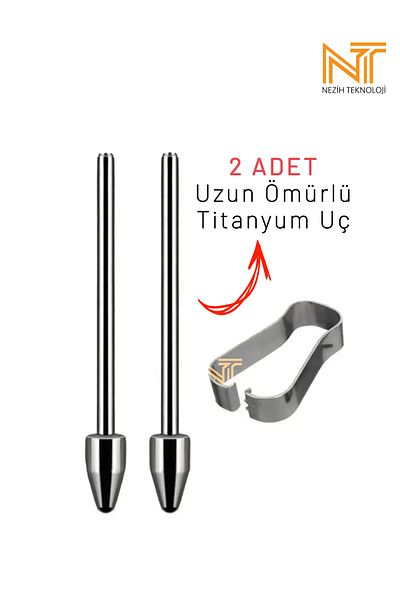 Nezih Case قلم بديل من التيتانيوم خالٍ من التآكل من S-Pen مع أداة إزالة/تركيب (قطعتان) متوافق مع جميع موديلات S-Pen