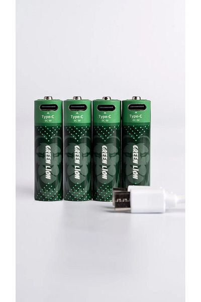 Green Lion Rechargeable Battery Aa ( 4Pcs/Pack ) 1800Mwh / 1.6V - Green