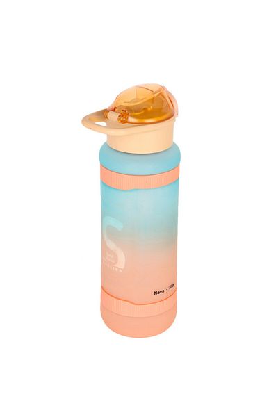 NovaKids Nova Kids Water Bottle 1000ml with Straw- Orange