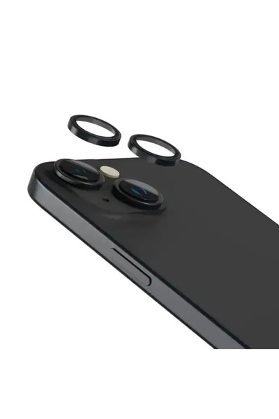 Green Lion عدسة كاميرا HD Plus لهاتف Iphone 15 / Iphone 15 Plus - أسود