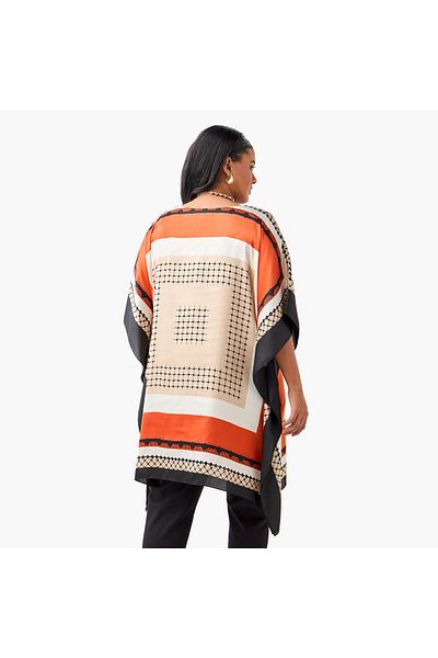 Ulla Popken SCARF PRINT KATFAN TOP