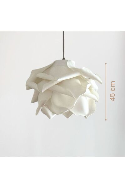 Maison Avf Modern Eva Gül Beyaz Tasarım Sarkıt Avize 45 cm