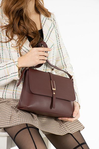 Kaya Bag Geantă de umăr și de umăr de damă roșu Claret Dimensiune 20x31