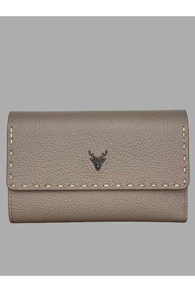 Ahıska Deri Ahıska Saraç Stitched Women's Leather Wallet 9708