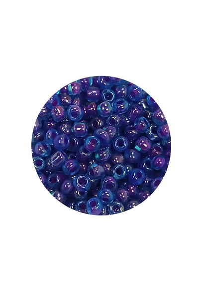 Royaleks Beads of Cast Glass Sand (8/0) 3 mm - 20 Grams - Transparent Blue - Bnc149