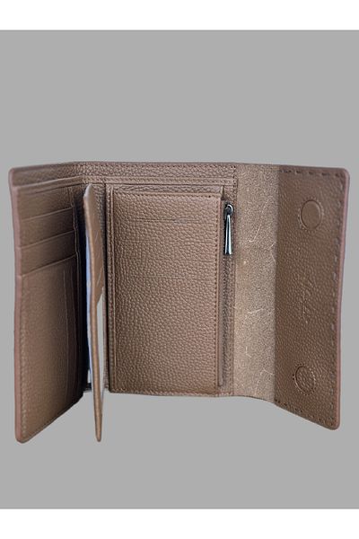 Ahıska Deri Ahıska Saraç Stitched Women's Leather Wallet 9708
