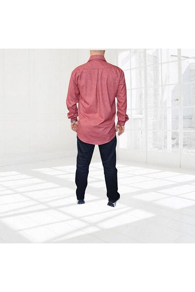 Dirhem Men's Winter Wool Checked Shirt