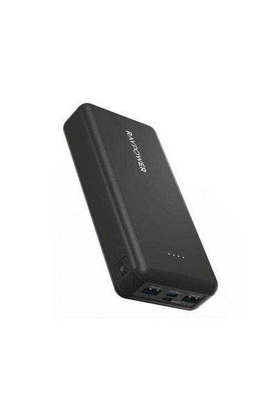 RavPower 5-in-1 Travel Charging Combo, 20000mAh Power Bank, 2 Cables, Travel & Car Charger