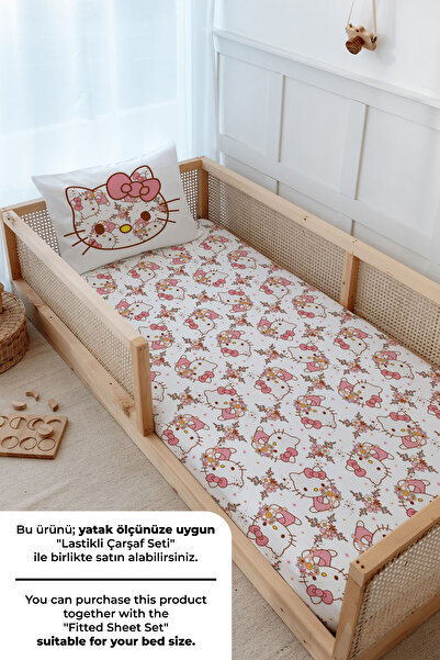 Tuğba Kuğu Montessori Nevresim Takımı (100x200) - Cartoon Serisi - Hello Kitty Pattern