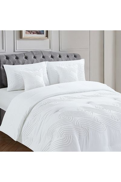 Home Box Spiral 5-Piece King Comforter Set - 220x240 cm